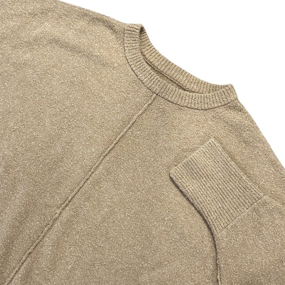 Lou & Grey for LOFT Sweaters - Lou & Grey LOFT Cozy Tan Marled Knit Oversized Dolman Sweater M/L 508170